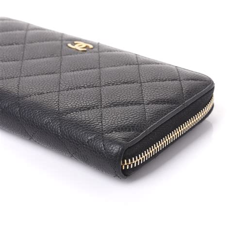 caviar leather chanel wallet|CHANEL Caviar Sevruga Zip Around Wallet Black .